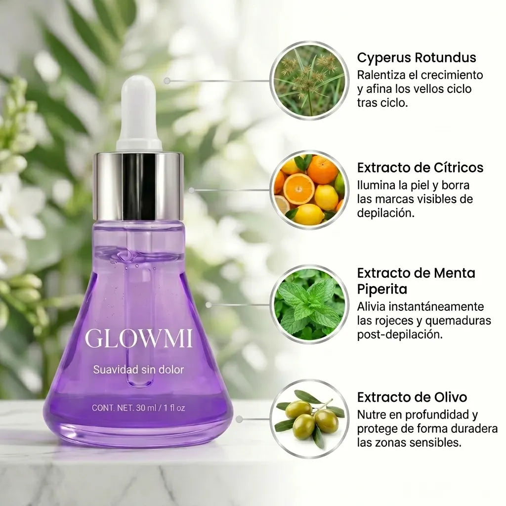 Glowmi™ El Serum Definitivo anti-vello (Suavidad sin dolor)